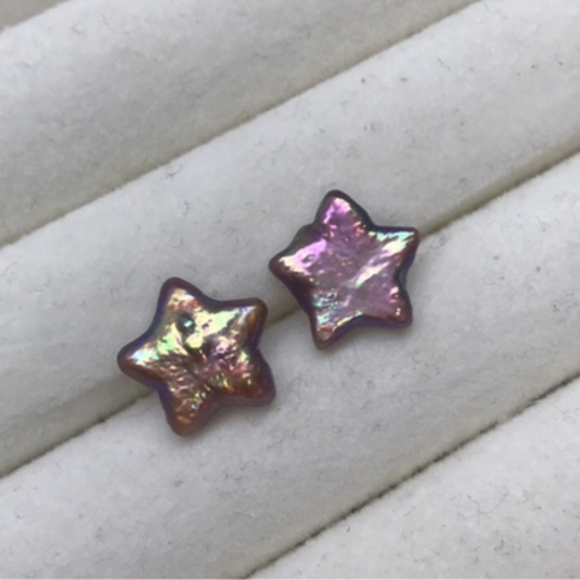 Colorful Classic Star Pearl Earrings