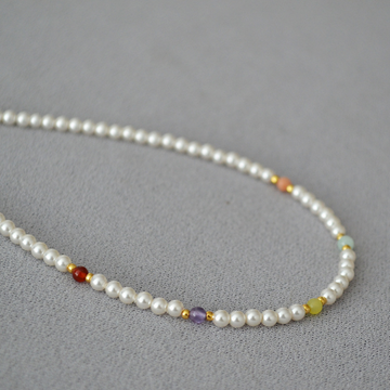 Pearl & Crystal Necklace