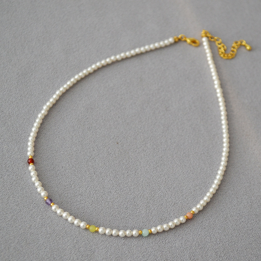 Pearl & Crystal Necklace