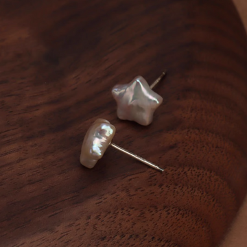 Classic Star Pearl  Earrings