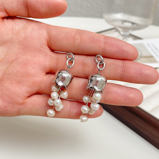 Lily of the Valley Pearl Earrings