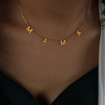 MAMA Golden/Sliver Necklace for Mother