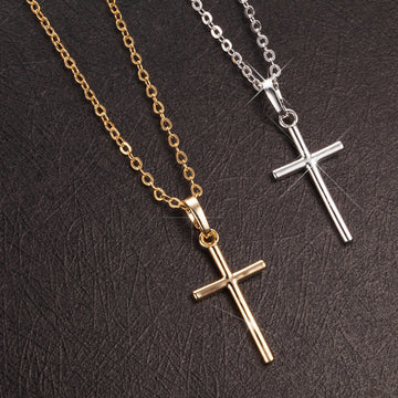 Cross Necklaces in Golden and Silver